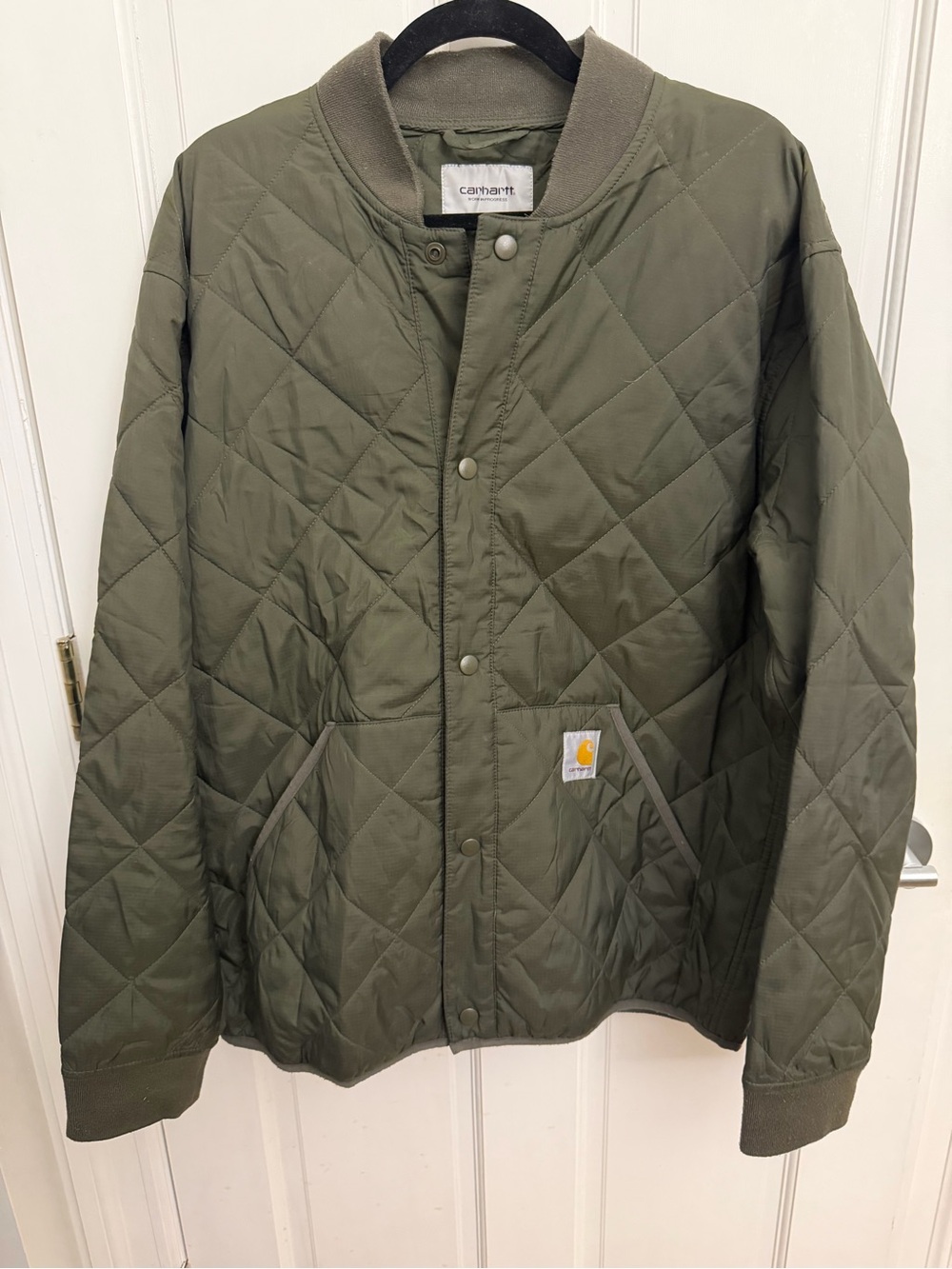 Carhartt Olive Green Quilted Liner Jacket
